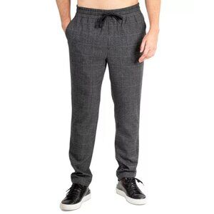 Natori Size M Black Gray Dogen Glen Plaid Drawstring Waist Pajama Bottoms Pants